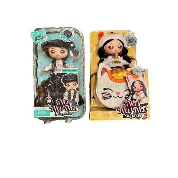 NA NA NA SURPRISE GLAM SERIES LILING LUCK AND MAXWELL DANE NEW - Picture 1 of 12